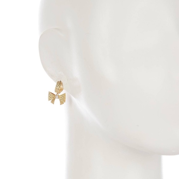 KATE SPADE Wrapped in a Bow Huggie Drop Earrings - Picture 5 of 5